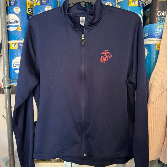 Unknown - Marine Corps Zip Up Jacket - Navy - L - Picture 3 of 11